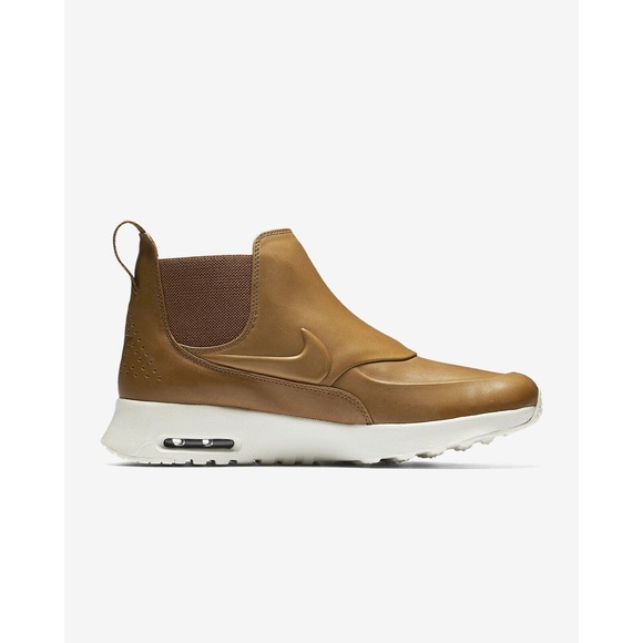 Nike Shoes - Nike Air Max Thea Mid Cream Sail Brown Leather Boot 859550-200 Women's US Size 5